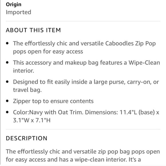 Caboodles Active by Simone Biles Zip Pop Grande Toiletry Bag - Picture 4 of 12